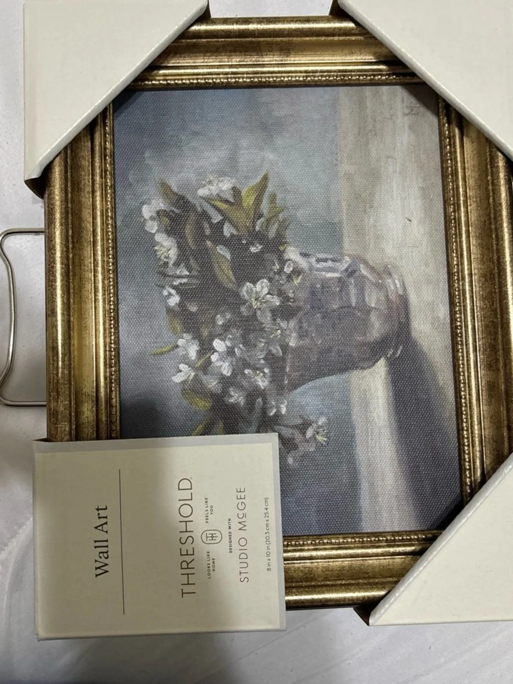 Threshold Studio McGee Gold Framed Floral Wall Art - Gold